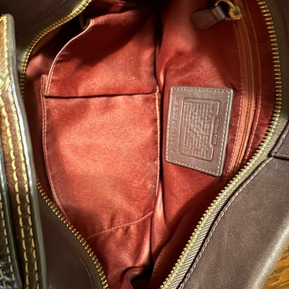 Coach Brown Napa Leather Carly Bag - Picture 11 of 11